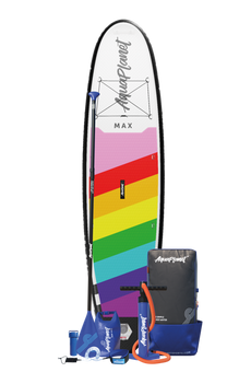 Aquaplanet MAX 10'6″ Opblaasbaar SUP Board Pakket - Regenboog