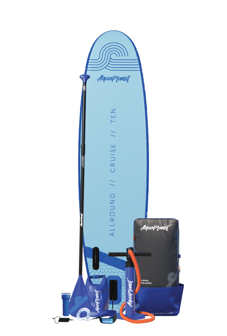 Aquaplanet ALLROUND TEN 10 'opblaasbaar paddleboard-pakket - blauw