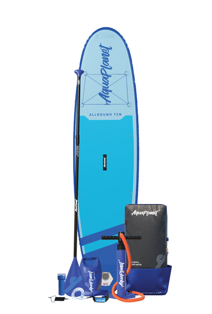 Aquaplanet ALLROUND TEN 10 'opblaasbaar paddleboard-pakket - blauw