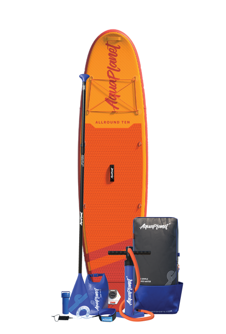Aquaplanet ALLROUND TEN 10' Opblaasbaar SUP Board Pakket - Oranje