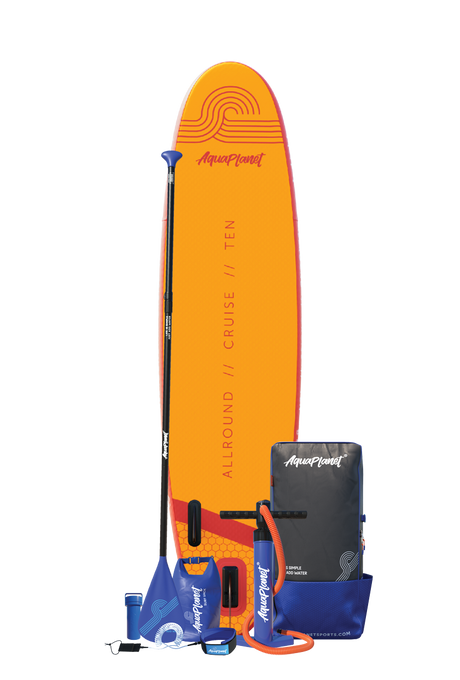 Aquaplanet ALLROUND TEN 10' Opblaasbaar SUP Board Pakket - Oranje
