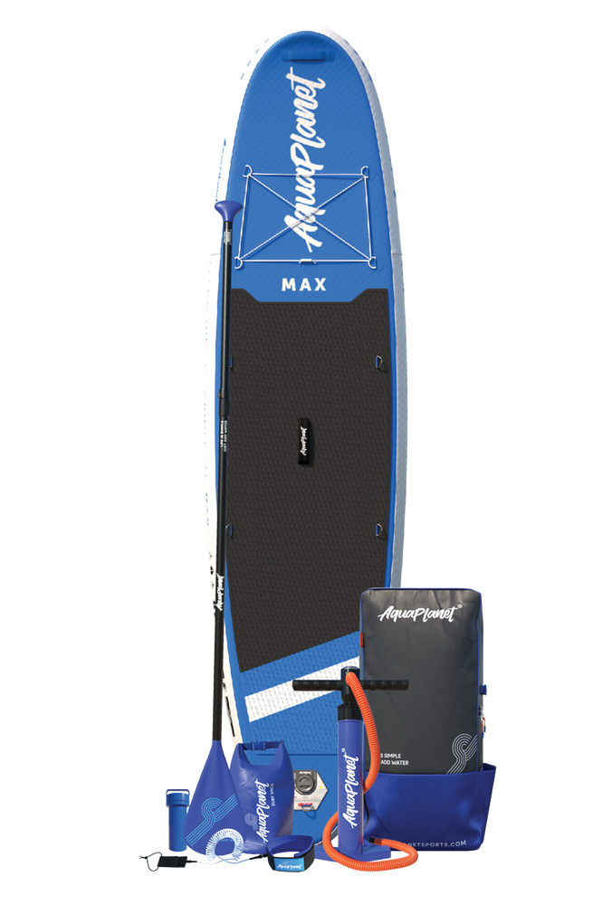 Aquaplanet MAX 10'6″ Opblaasbaar Paddle Board-pakket - Blauw