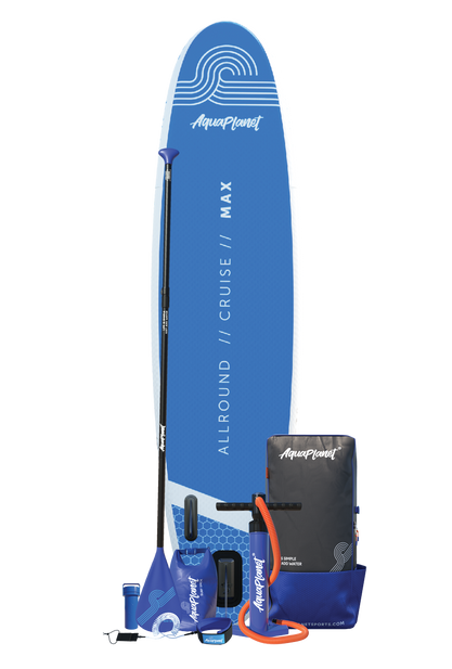 Aquaplanet MAX 10'6″ Opblaasbaar Paddle Board-pakket - Blauw