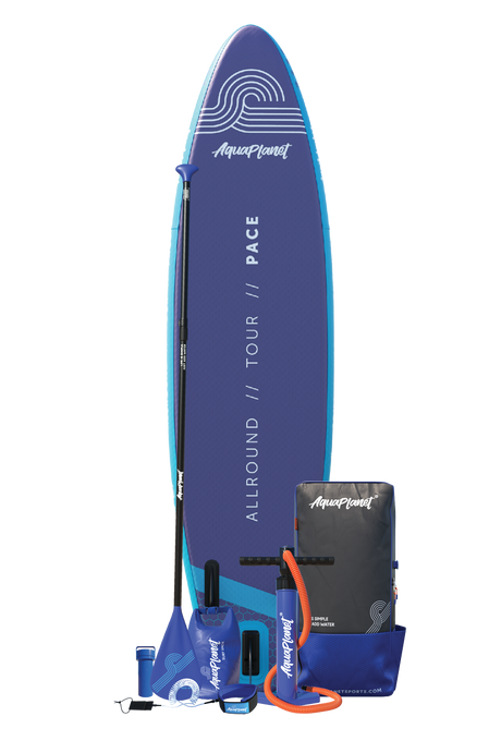 Aquaplanet PACE 10'6″ Opblaasbaar Paddle Board-pakket - Teal/Midnight