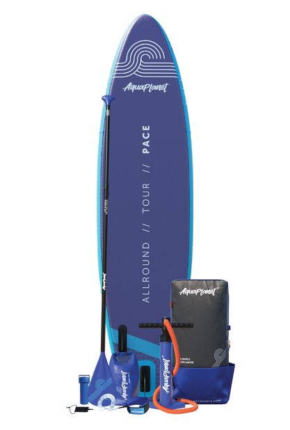 Aquaplanet PACE 10'6″ Opblaasbaar Paddle Board-pakket - Teal/Midnight