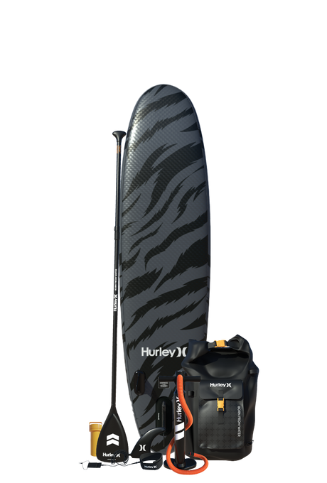 Hurley Advantage Black Tiger 10' opblaasbaar paddleboard-pakket