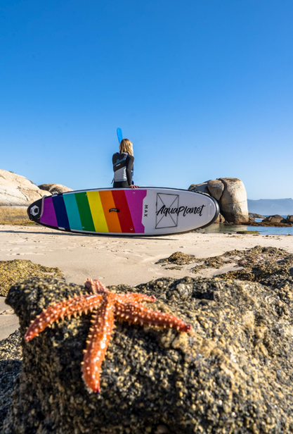 Aquaplanet MAX 10'6″ Opblaasbaar SUP Board Pakket - Regenboog