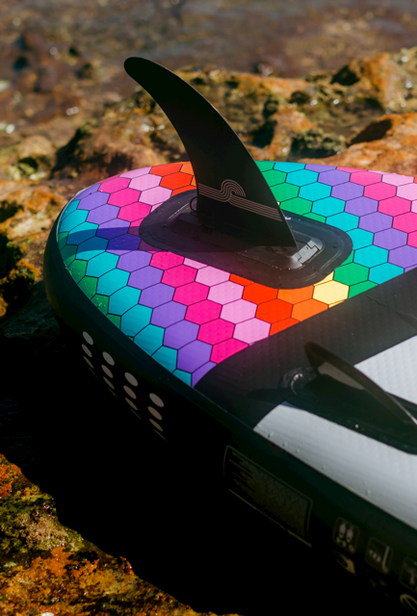 Aquaplanet MAX 10'6″ Opblaasbaar SUP Board Pakket - Regenboog